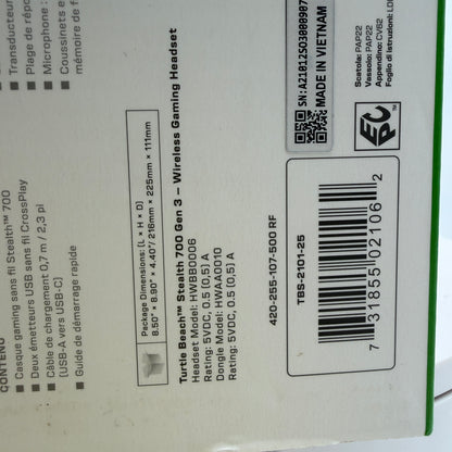 Turtle Beach Stealth 700 Gen 3 Wireless Multiplatform Gaming Headset - Cobalt Blue