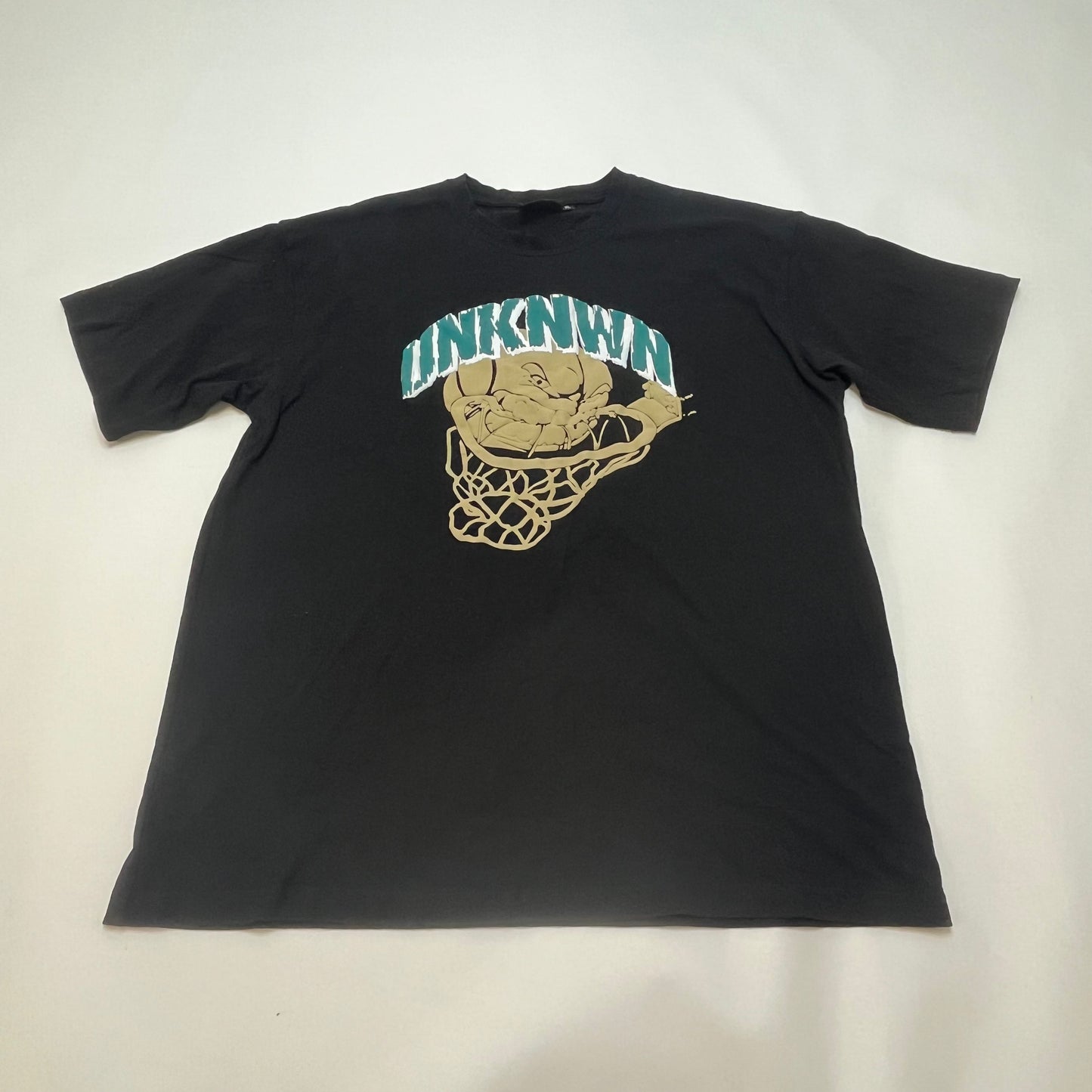 UNKNWN Mens Logo Hoop Shirt XL Black Used