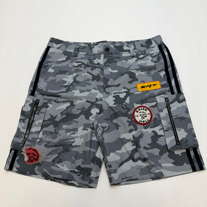 Under Armour Dodge SRT Hellcat Cargo Shorts Men's XL Gray Camo