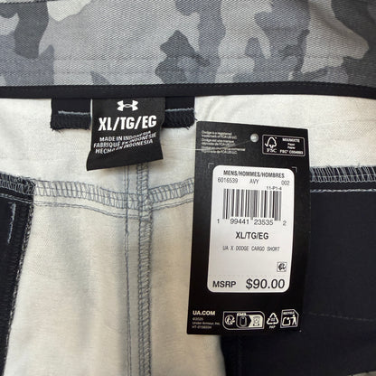 Under Armour Dodge SRT Hellcat Cargo Shorts Men's XL Gray Camo