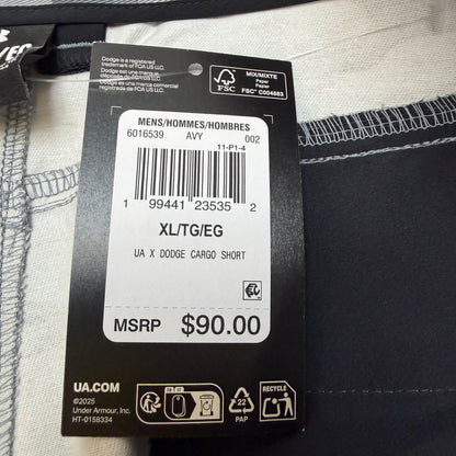 Under Armour Dodge SRT Hellcat Cargo Shorts Men's XL Gray Camo