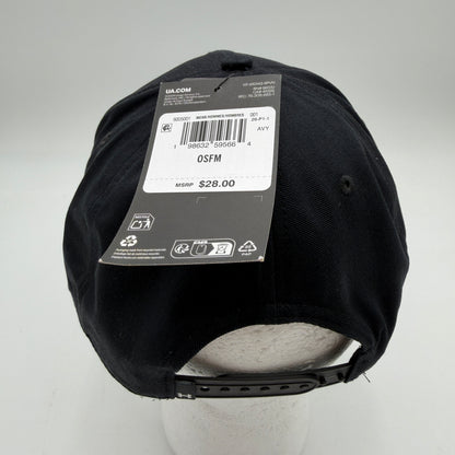 Under Armour NWT UA Essential Mid Men's Adjustable Hat One Size Black