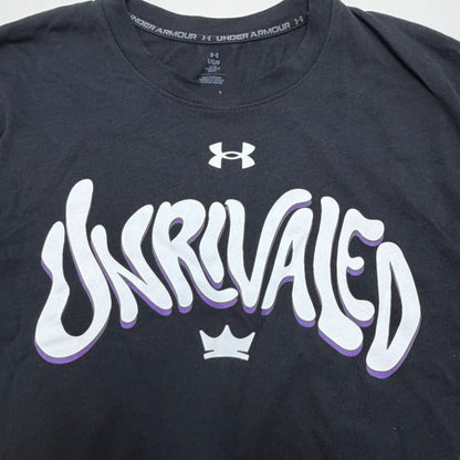 Under Armour Round21 Unrivaled Men's Black Graphic Basketball T-Shirt, Size L