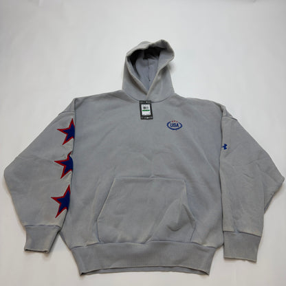 Under Armour Men's Oversized Heavyweight Fleece Hoodie, Size L, Gray, NWT