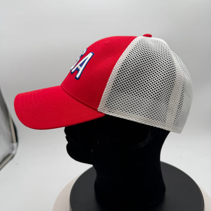 Under Armour USA Men's Trucker Hat Snapback - White, OSFM Adjustable