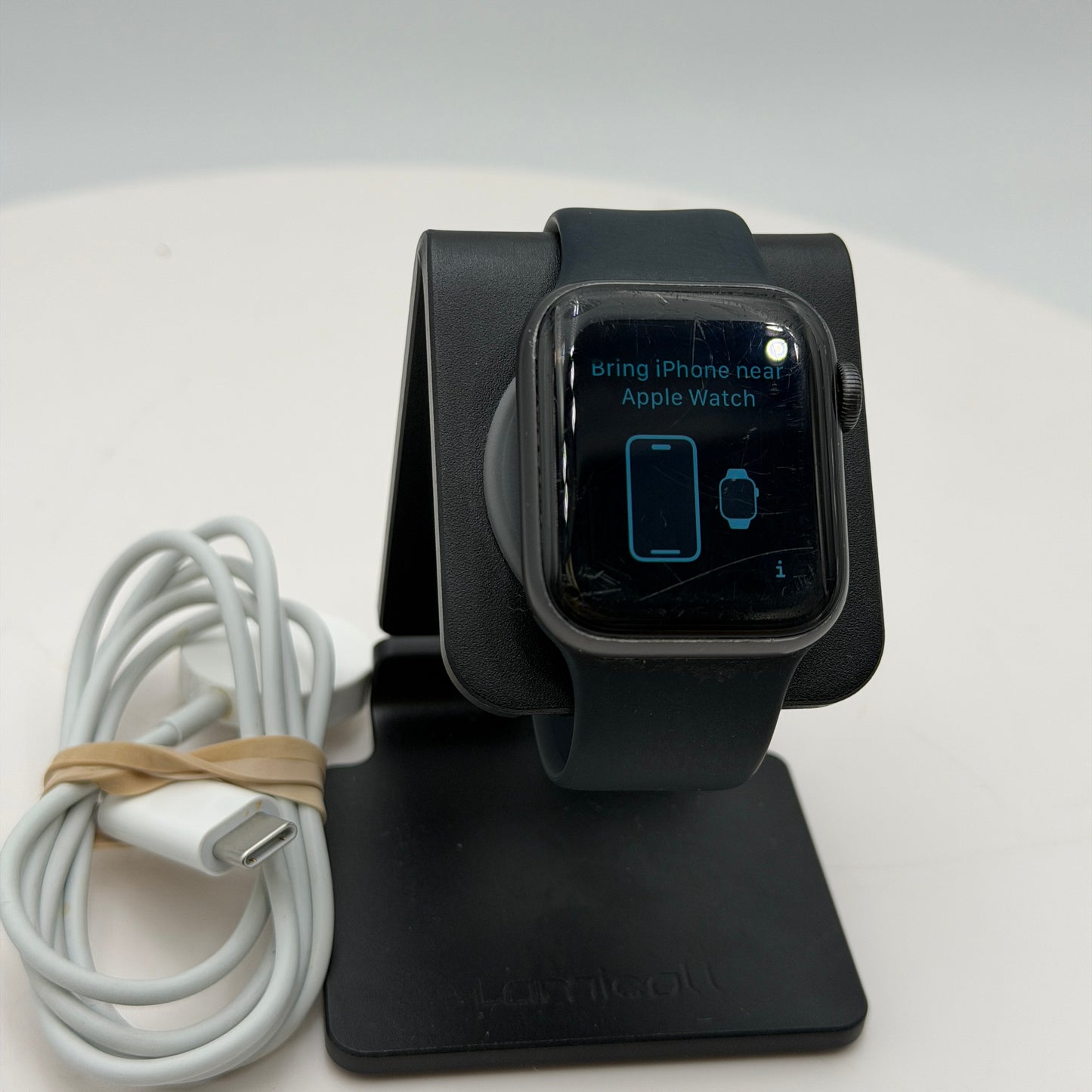 Unlocked Apple Watch SE GPS + Cellular 40mm Aluminum Smart Watch Black
