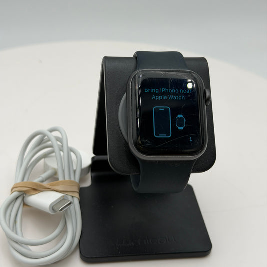 Unlocked Apple Watch SE GPS + Cellular 40mm Aluminum Smart Watch Black