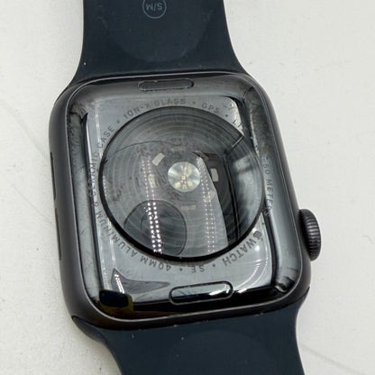 Unlocked Apple Watch SE GPS + Cellular 40mm Aluminum Smart Watch Black