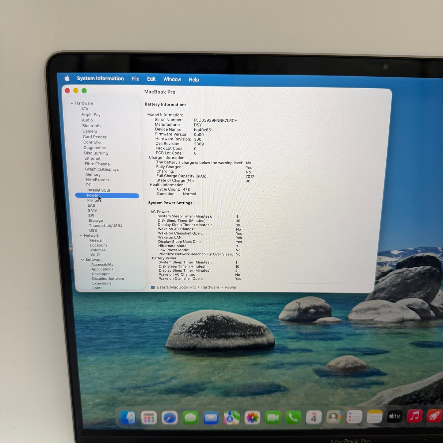 Used Apple MacBook Pro 16-inch 2019 Silver - Core i9, 32GB RAM, 512GB