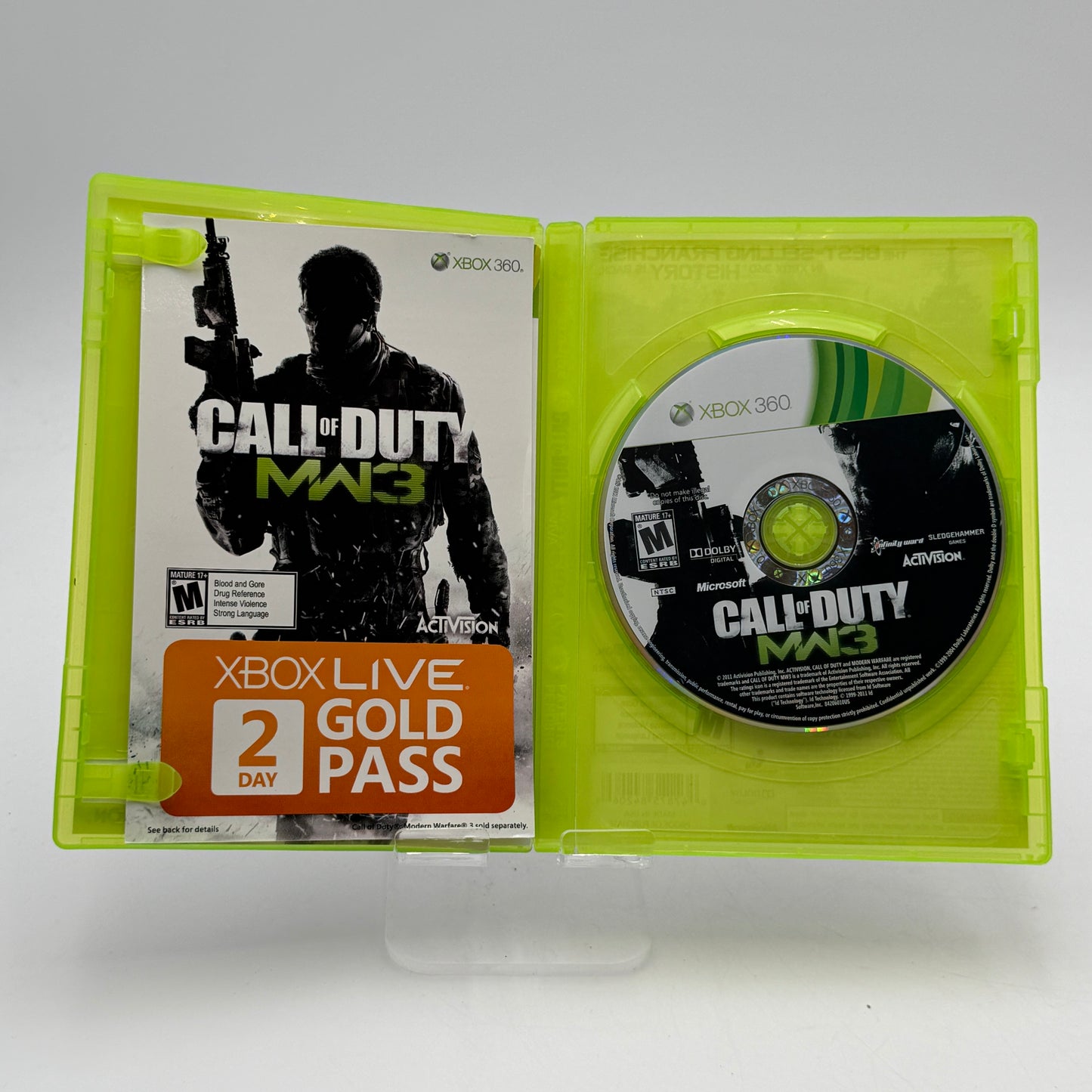 Used Xbox 360 Call of Duty Modern Warfare 3 Game with Box and Manual
