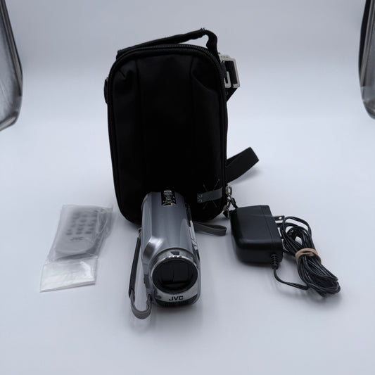 Vintage 2009 JVC Everio GZ-MG630SU Silver HDD Video Camera Camcorder - Used - Tested & Works