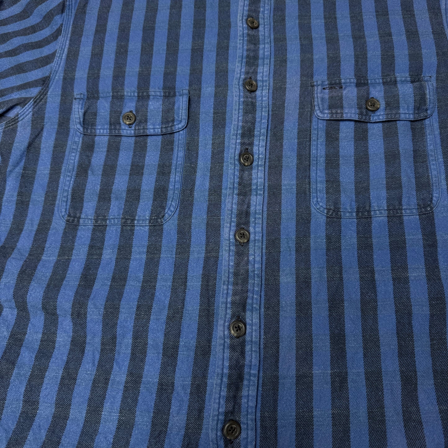 Vintage 90's Polo Ralph Lauren Double Pocket Striped Button Up Shirt XL