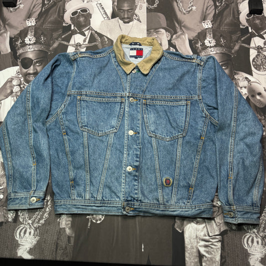 Vintage 90's Tommy Hilfiger Denim Jean Jacket Size Small