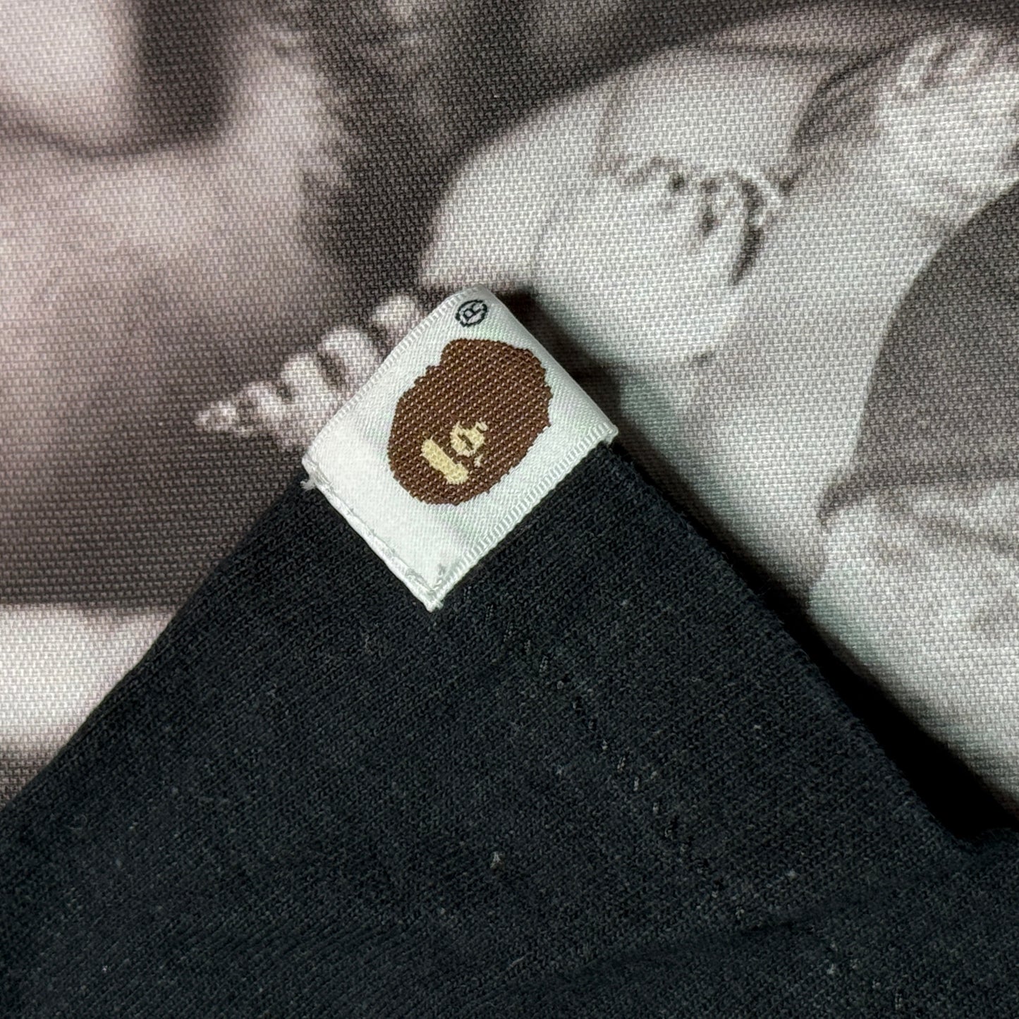 Vintage BAPE Leopard Camo College Tee SZ XXL A Bathing Ape