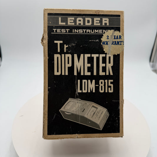 Vintage LEADER Tr Dip Meter LDM-815 Multi-Colored Original Box UNTESTED