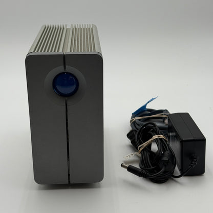 Vintage LaCie 2big Hard Drive Enclosure ONLY Designed By Neil Poulton Silver