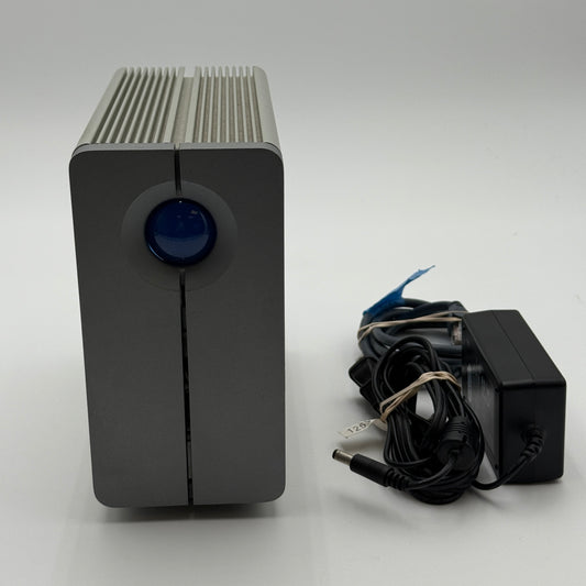 Vintage LaCie 2big Hard Drive Enclosure ONLY Designed By Neil Poulton Silver