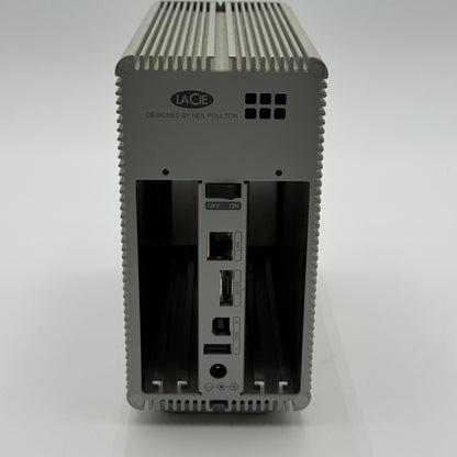 Vintage LaCie 2big Hard Drive Enclosure ONLY Designed By Neil Poulton Silver