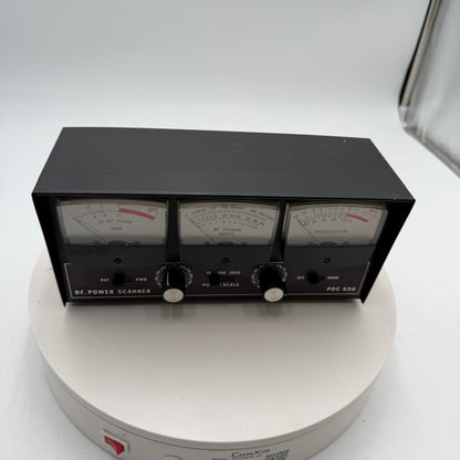 Vintage PDC 600 RF Analog Power Scanner - Black Modulation SWR Meter Untested