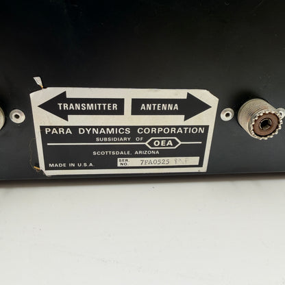 Vintage PDC 600 RF Analog Power Scanner - Black Modulation SWR Meter Untested