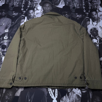 Polo Ralph Lauren Collared Harrington Jacket Bi Swing Olive Green Size Large