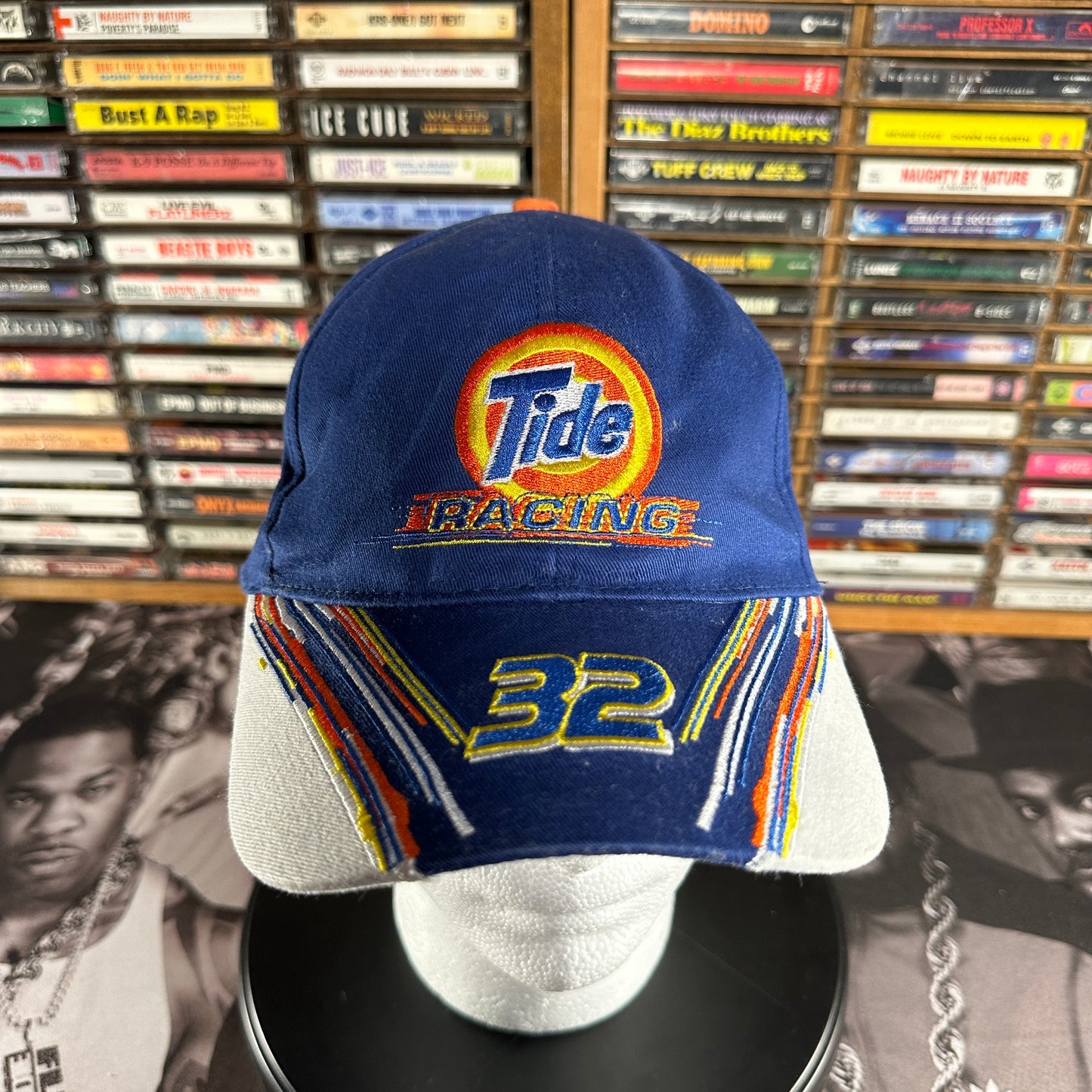 Vintage 90s' Tide Racing #32 Snapback Ricky Craven Nascar Hat Downy