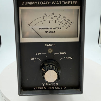 Vintage YAESU MUSEN Ham Radio Dummy Load Wattmeter Untested
