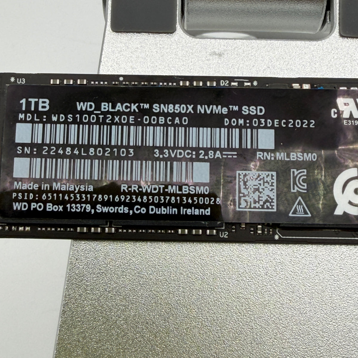 WD Western Digital SN850X 1TB M.2 NVMe Gen 4 SSD - Black