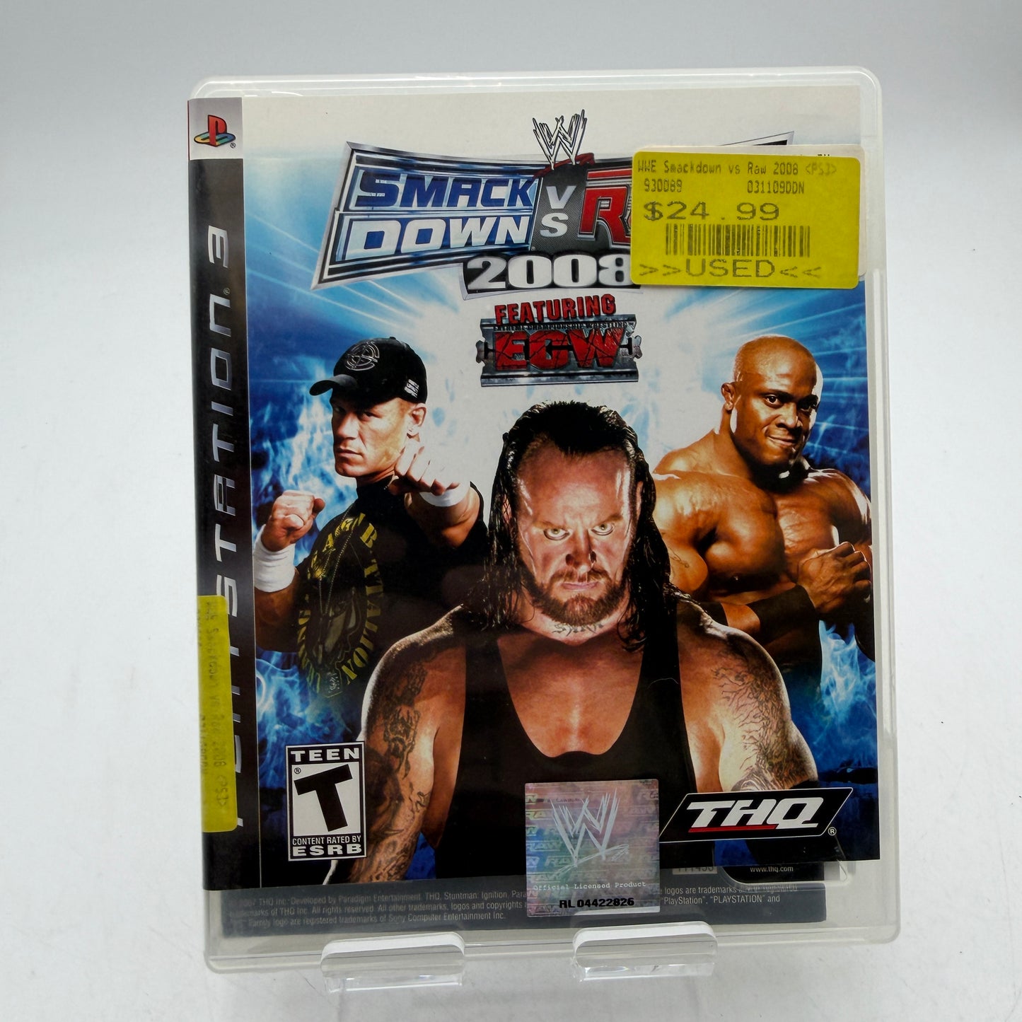 WWE SmackDown vs. Raw 2008 PS3 PlayStation 3 Video Game