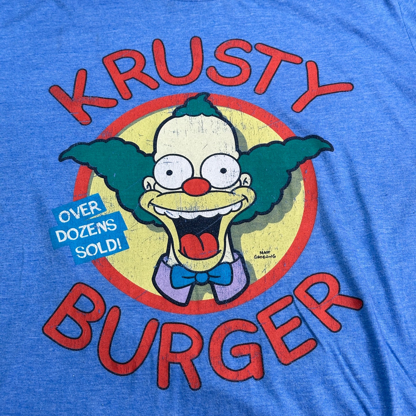 Women's Retro Krusty The Clown Krusty Burger Simpsons T SZ M