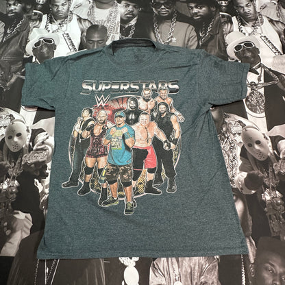 Womens Retro WWE Superstars Graphic Tee Size L