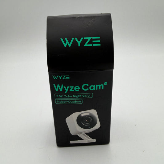 Wyze Cam v4 Security Camera White Used With Box