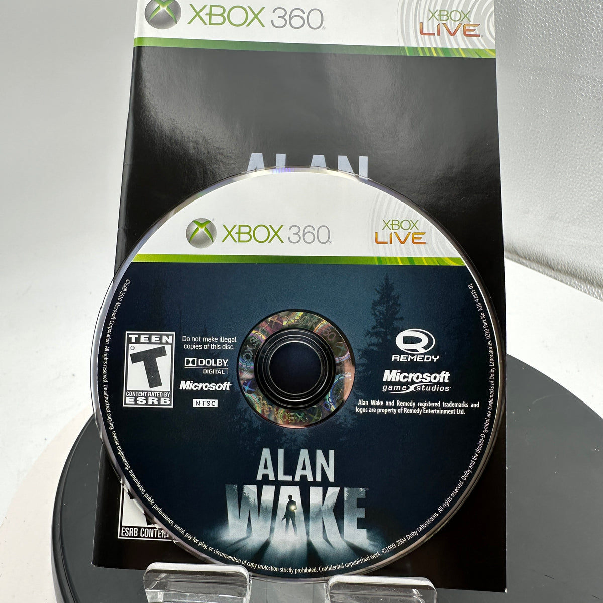 Xbox 360 Alan Wake Video Game  Disc ONLY - Used