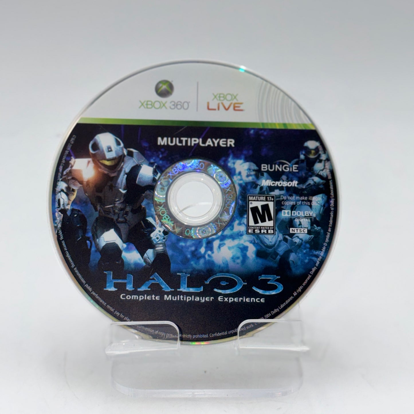 Xbox 360 Halo 3 Black Game with ODST Campaign and Multiplayer DISCS ONLY