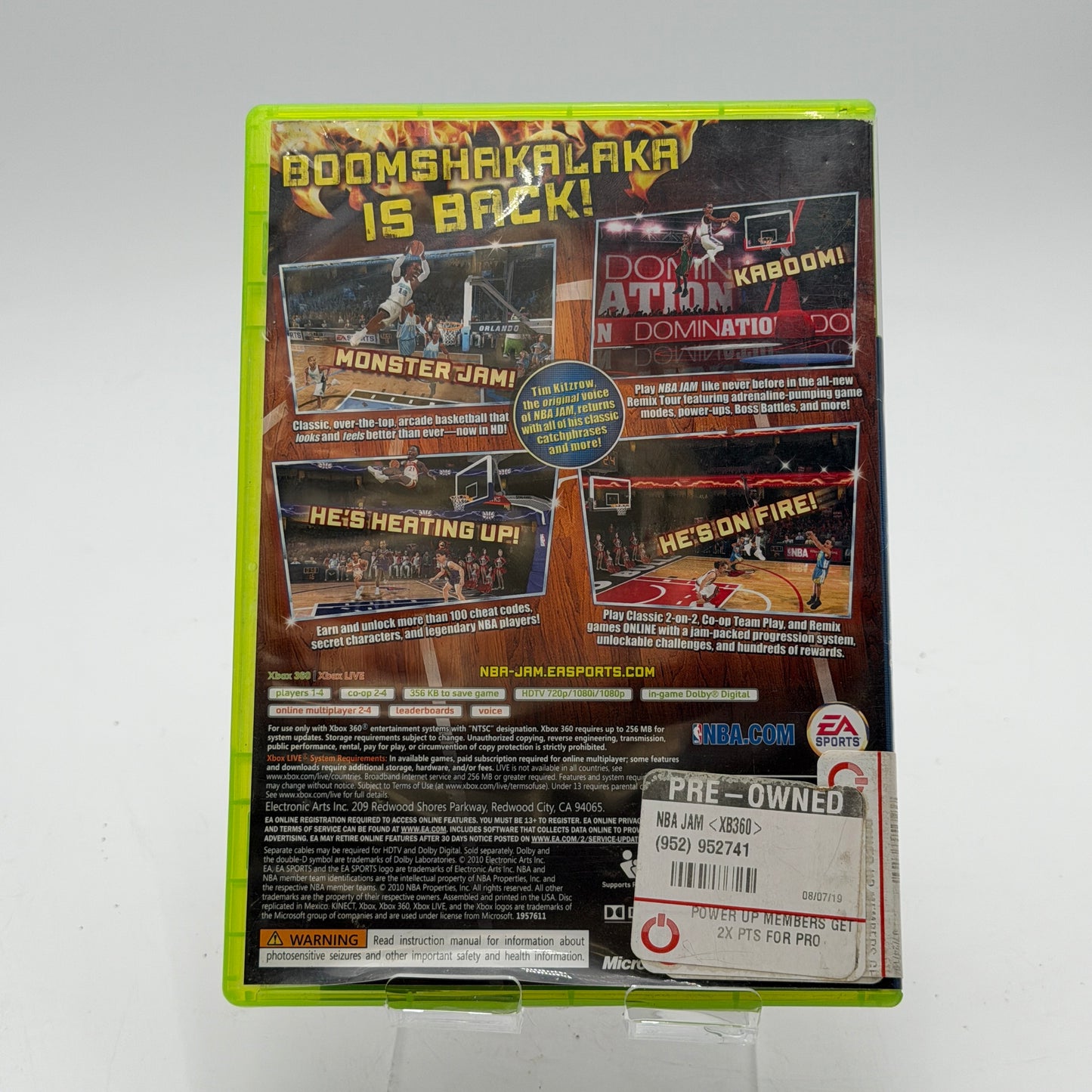 Xbox 360 NBA Jam with Box