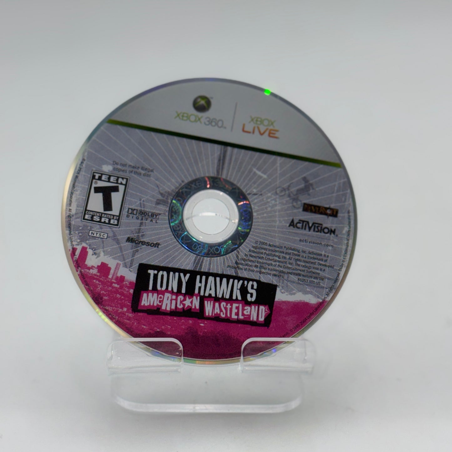 Xbox 360 Tony Hawk's American Wasteland DISC ONLY