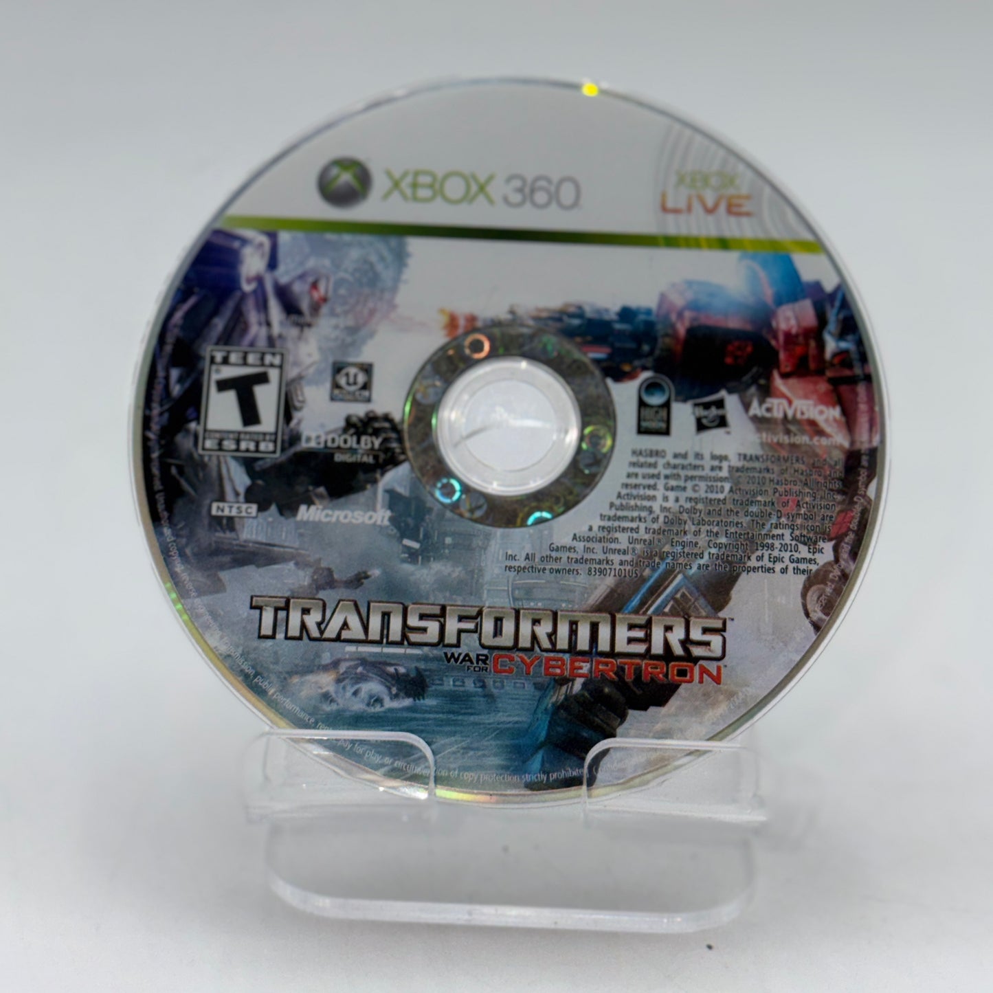Xbox 360 Transformers: War for Cybertron DISC ONLY