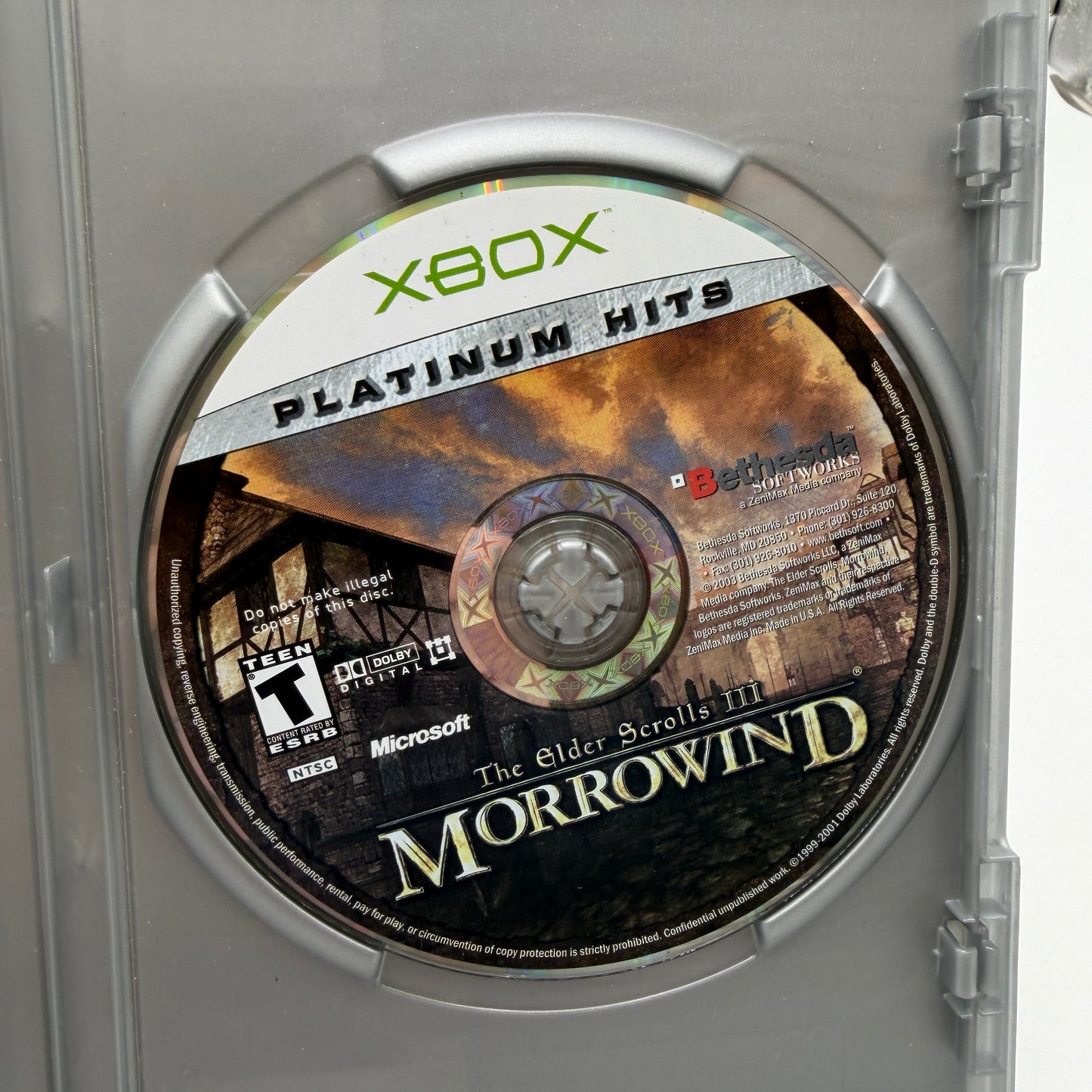 Xbox Elder Scrolls III Morrowind with Box