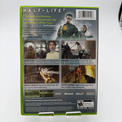 Xbox Half-Life 2 Video Game with Box With Manual