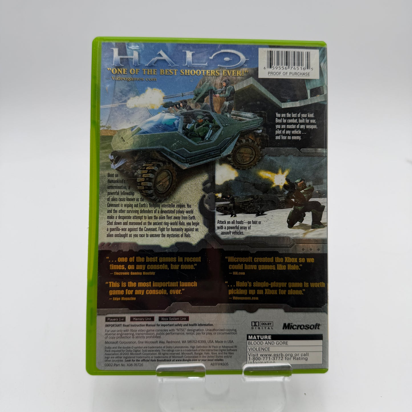 Xbox Halo: Combat Evolved Video Game CIB