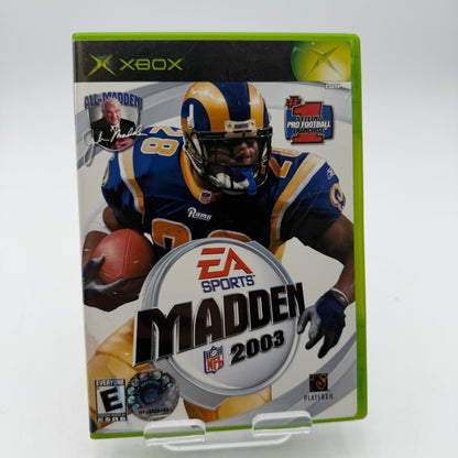 Xbox Madden 2003 Game with Box and Manual