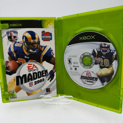 Xbox Madden 2003 Game with Box and Manual