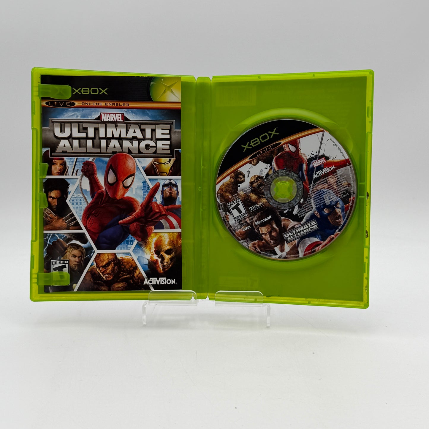 Xbox Marvel Ultimate Alliance Game Complete with Box Used