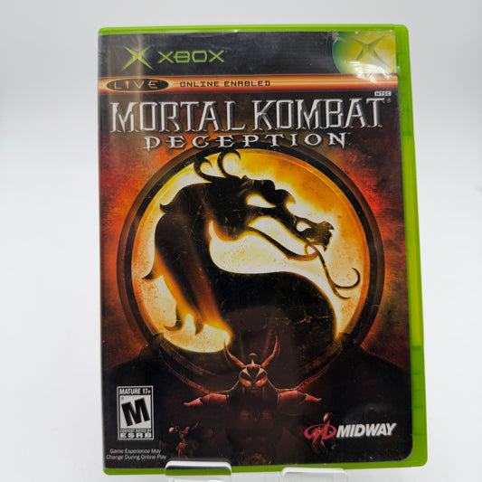 Xbox Mortal Kombat Deception Video Game - Used With Box