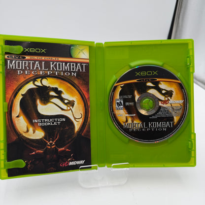 Xbox Mortal Kombat Deception Video Game - Used With Box