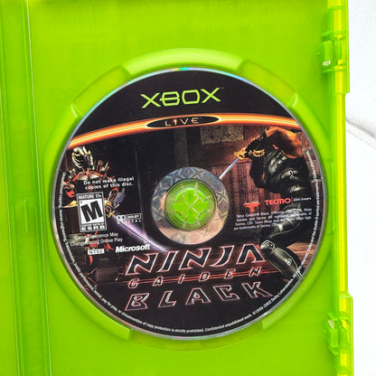 Xbox Ninja Gaiden Black Video Game with Box Manual and Insert