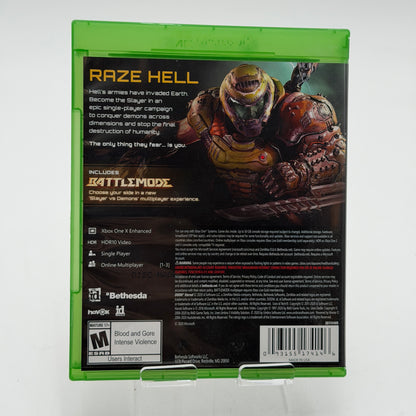 Xbox One Doom Eternal Video Game With Box