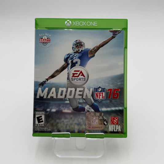 Xbox One Madden NFL 16 Video Game Black Used With Box