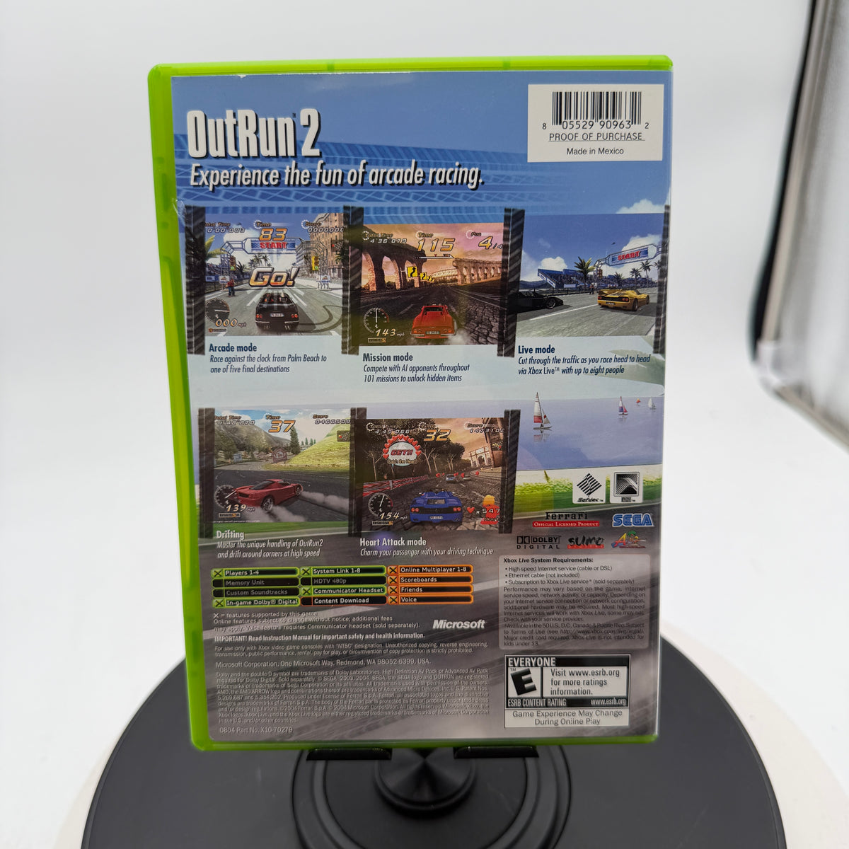 Xbox OutRun 2 Video Game Used With Box