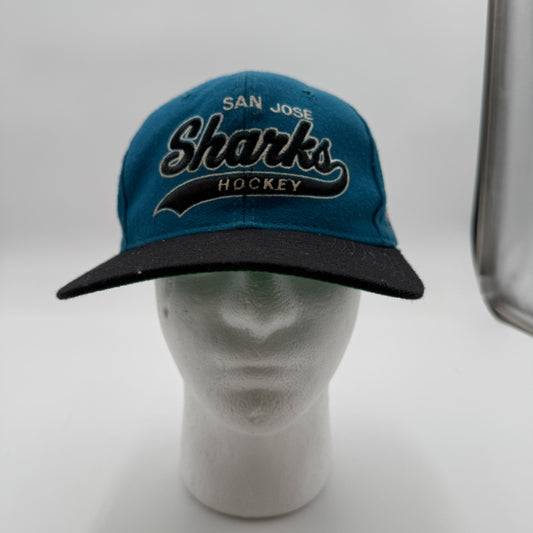 Starter Vintage 90's San Jose Sharks SnapBack Hat Blue